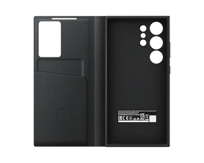 Samsung Galaxy S24 Ultra Smart View Window Flip Wallet Case with Control - Black