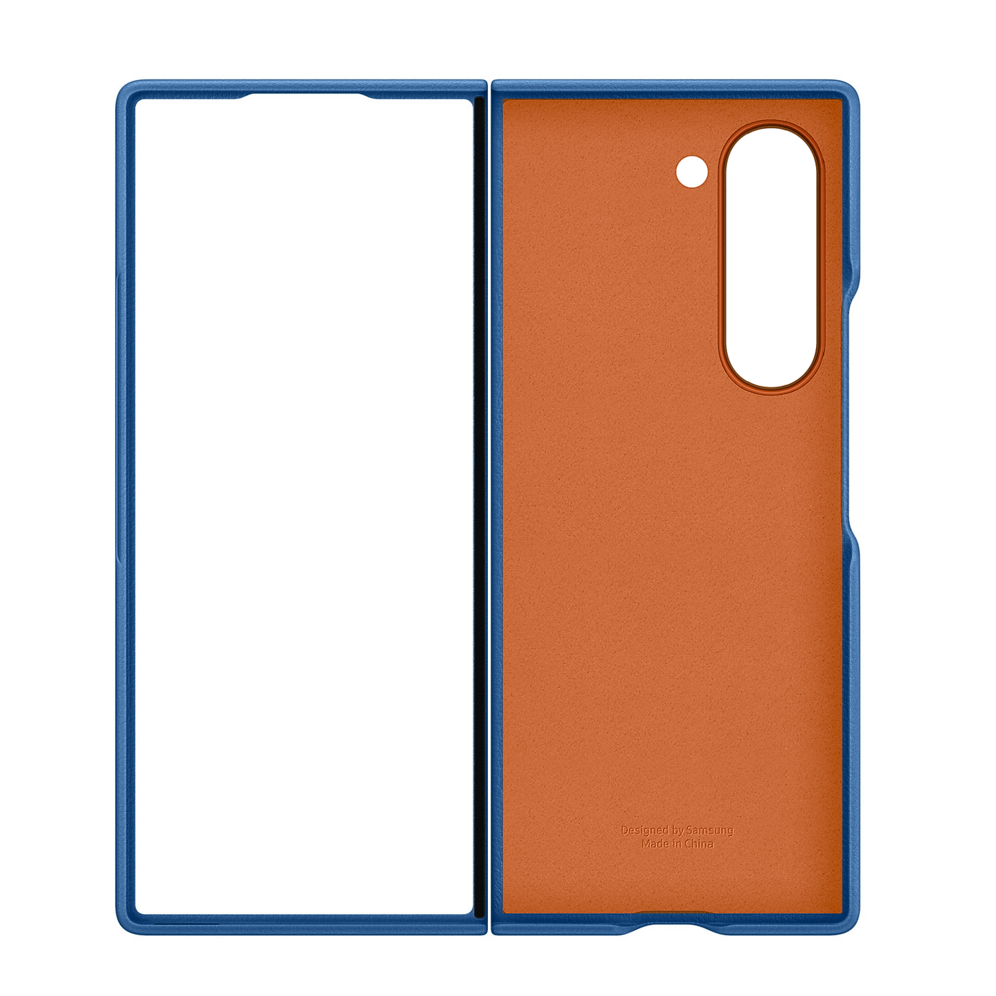 Samsung Galaxy Z Fold6 Leather Protection Protective Shell Case Cover - Blue