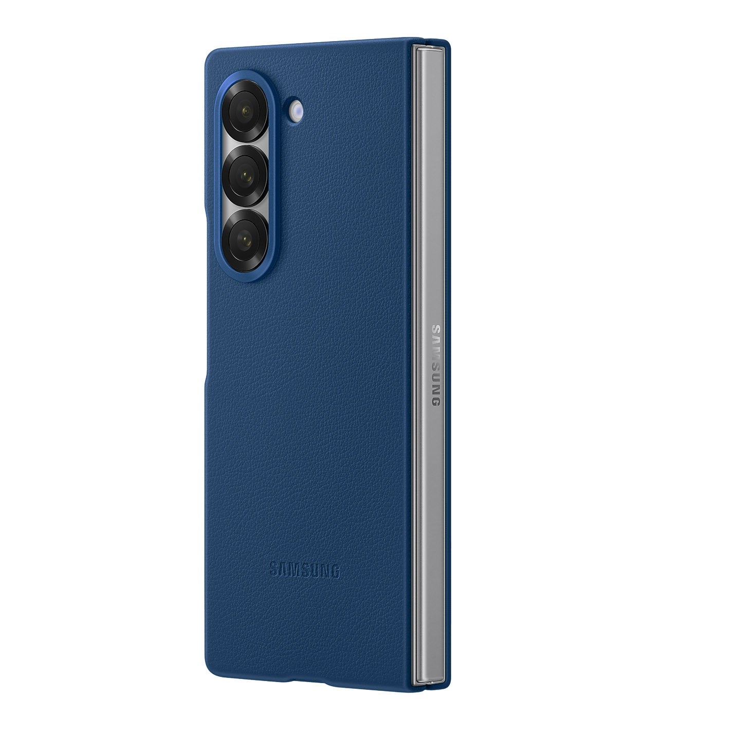 Samsung Galaxy Z Fold6 Leather Protection Protective Shell Case Cover - Blue