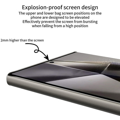 Samsung Galaxy S24 Ultra Luxury Blade Design Pro Leather Case - Black