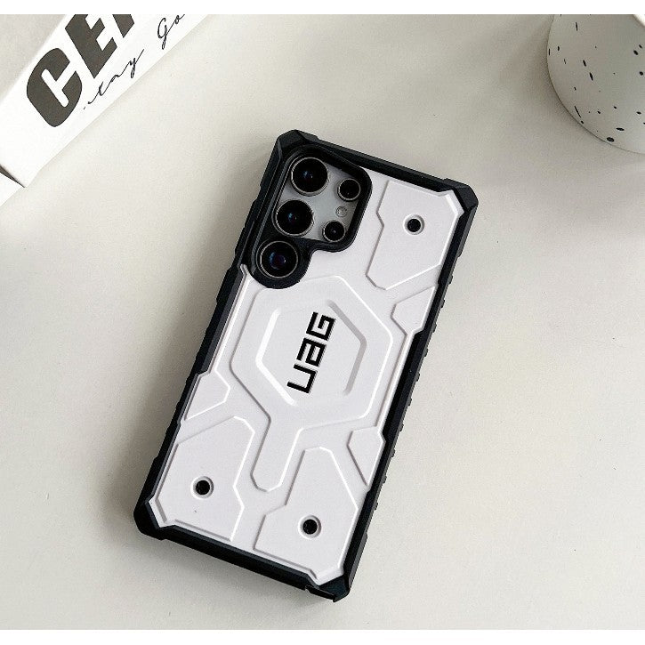 Samsung Galaxy S24 Ultra Pathfinder Series Ragged Armor Protective MagSafe Case - White