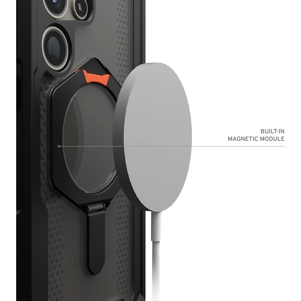 Samsung Galaxy S24 Ultra UAG Plasma XTE with MagSafe & Metal Kickstand - Ash Black