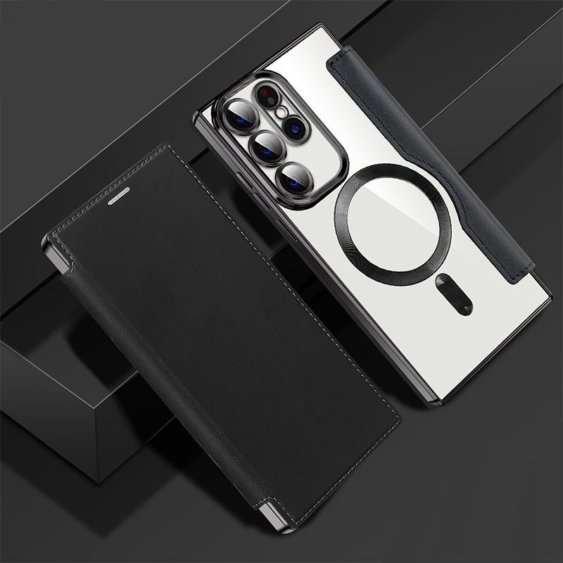 Luxury Leather Flip Phone Case