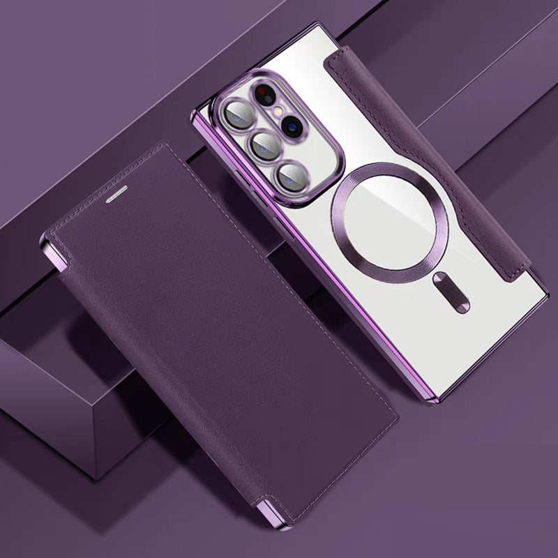 Luxury Leather Flip Phone Case