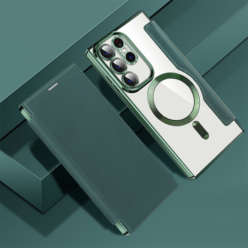 Luxury Leather Flip Phone Case