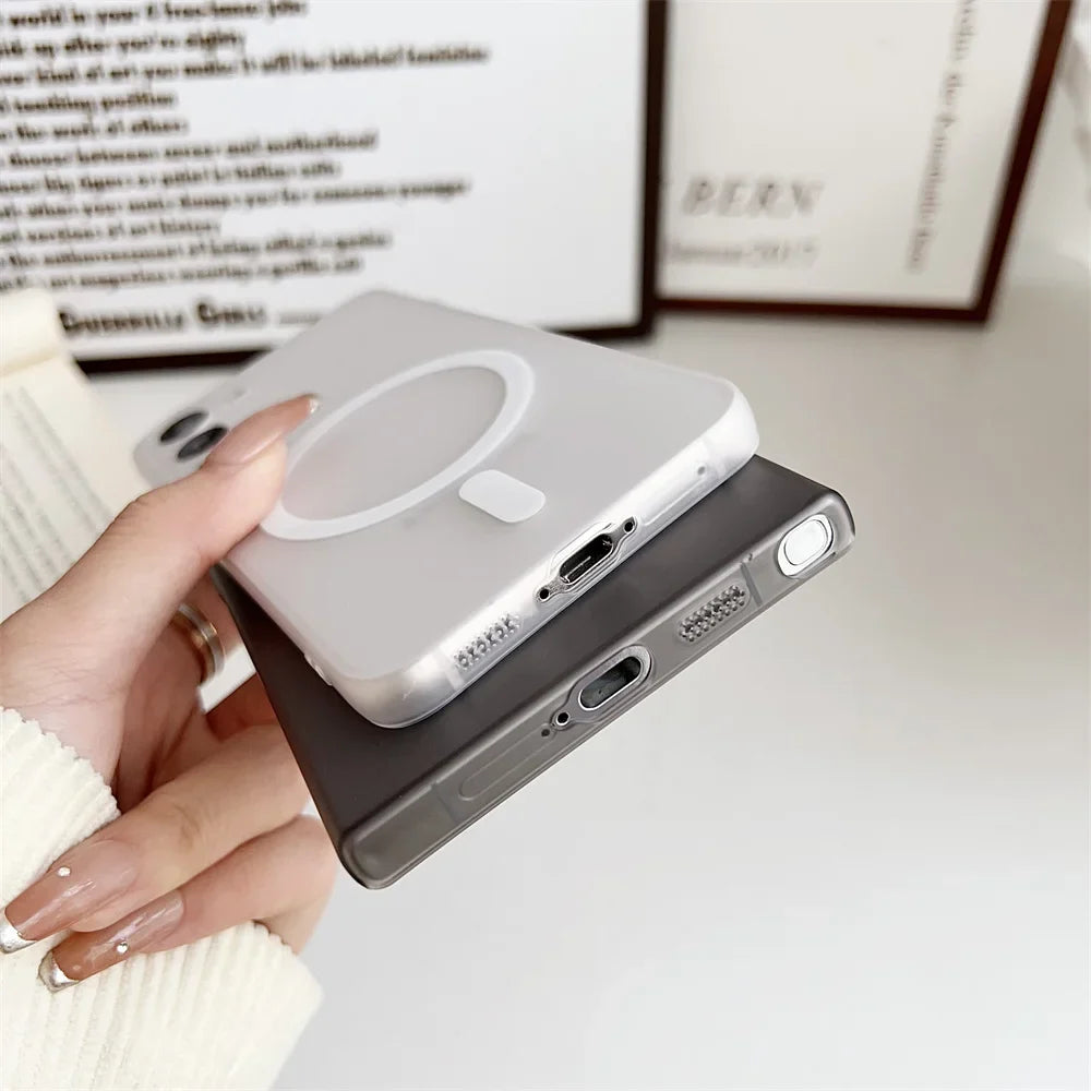 Samsung Galaxy S24 Ultra Paper Thin Case with MagSafe - Smoke Black